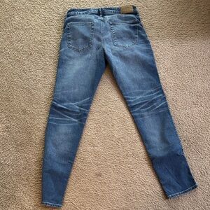 American Eagle Outfitters Men's Dark Blue Skinny Jeans